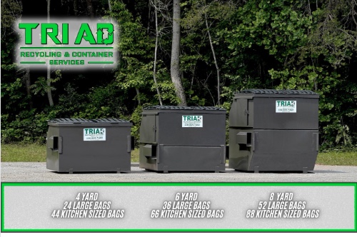 Front load dumpster capacity.